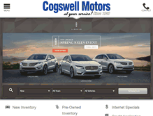Tablet Screenshot of cogswellmotorslincoln.com